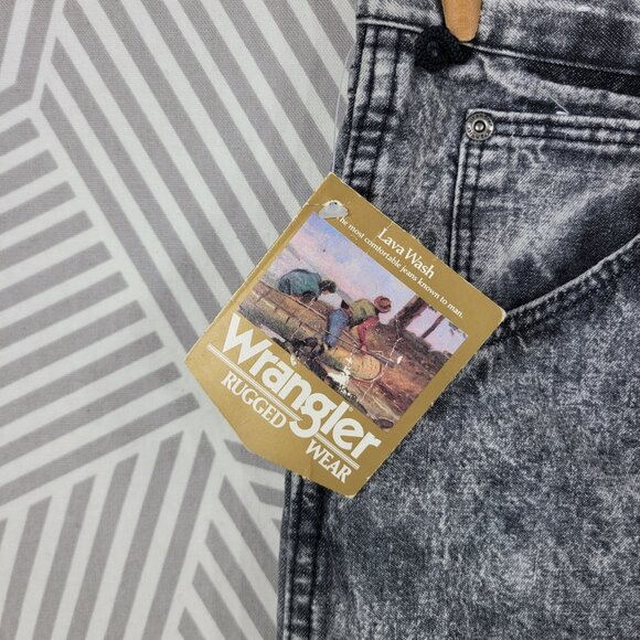 NEW VTG 80s 90s Mens Wrangler Jeans Lava Acid Wash 42x32 40x33 Deadstock Rugged - Picture 7 of 9